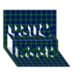 Farquharson Tartan You Rock 3D Greeting Card (7x5)