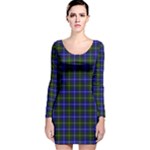 MacNeil of Barra Tartan Long Sleeve Velvet Bodycon Dress