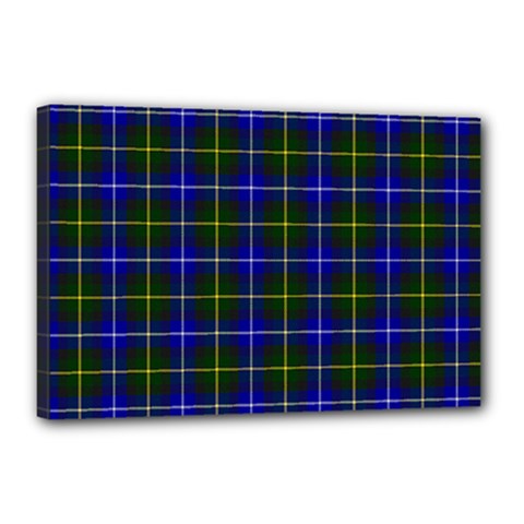 MacNeil of Barra Tartan Canvas 18  x 12  (Stretched) from ArtsNow.com
