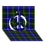 MacNeil of Barra Tartan Peace Sign 3D Greeting Card (7x5)