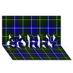 MacNeil of Barra Tartan SORRY 3D Greeting Card (8x4)