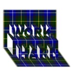 MacNeil of Barra Tartan WORK HARD 3D Greeting Card (7x5)