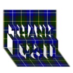 MacNeil of Barra Tartan THANK YOU 3D Greeting Card (7x5)
