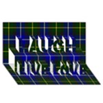MacNeil of Barra Tartan Laugh Live Love 3D Greeting Card (8x4)