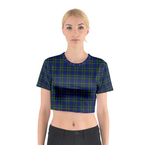 MacNeil of Colonsay Tartan Cotton Crop Top from ArtsNow.com