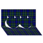 MacNeil of Colonsay Tartan Twin Hearts 3D Greeting Card (8x4)