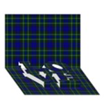 MacNeil of Colonsay Tartan LOVE Bottom 3D Greeting Card (7x5)