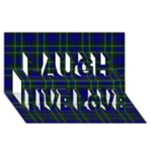 MacNeil of Colonsay Tartan Laugh Live Love 3D Greeting Card (8x4)