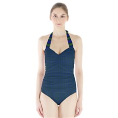 Campbell Tartan Women s Halter One Piece Swimsuit from ArtsNow.com