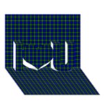 Campbell Tartan I Love You 3D Greeting Card (7x5)