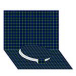 Campbell Tartan Circle Bottom 3D Greeting Card (7x5)
