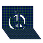 Campbell Tartan Peace Sign 3D Greeting Card (7x5)