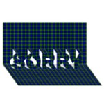 Campbell Tartan SORRY 3D Greeting Card (8x4)