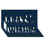 Campbell Tartan Best Wish 3D Greeting Card (8x4)