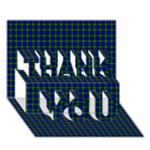 Campbell Tartan THANK YOU 3D Greeting Card (7x5)