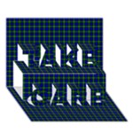 Campbell Tartan TAKE CARE 3D Greeting Card (7x5)