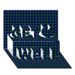 Campbell Tartan Get Well 3D Greeting Card (7x5)
