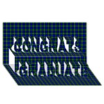 Campbell Tartan Congrats Graduate 3D Greeting Card (8x4)