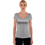 MacFarlane Tartan Women s V-Neck Cap Sleeve Top