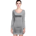 MacFarlane Tartan Long Sleeve Bodycon Dress