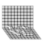 MacFarlane Tartan LOVE Bottom 3D Greeting Card (7x5)
