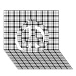 MacFarlane Tartan Peace Sign 3D Greeting Card (7x5)
