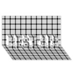 MacFarlane Tartan BEST SIS 3D Greeting Card (8x4)