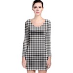 MacPherson Tartan Long Sleeve Bodycon Dress