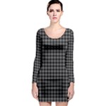 Douglas Tartan Long Sleeve Bodycon Dress