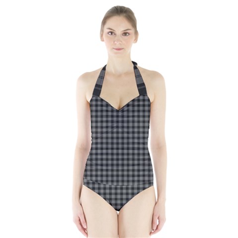 Douglas Tartan Women s Halter One Piece Swimsuit from ArtsNow.com