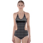 Douglas Tartan Cut-Out One Piece Swimsuit