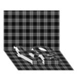 Douglas Tartan LOVE Bottom 3D Greeting Card (7x5)