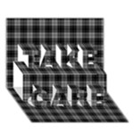 Douglas Tartan TAKE CARE 3D Greeting Card (7x5)