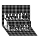 Douglas Tartan You Rock 3D Greeting Card (7x5)