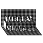 Douglas Tartan Merry Xmas 3D Greeting Card (8x4)