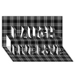 Douglas Tartan Laugh Live Love 3D Greeting Card (8x4)