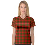 Bruce Tartan Women s V-Neck Sport Mesh Tee