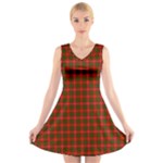 Bruce Tartan V-Neck Sleeveless Dress