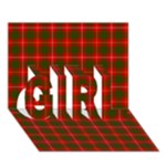 Bruce Tartan GIRL 3D Greeting Card (7x5)