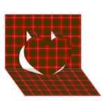 Bruce Tartan Heart 3D Greeting Card (7x5)