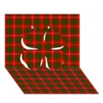 Bruce Tartan Clover 3D Greeting Card (7x5)