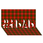 Bruce Tartan #1 DAD 3D Greeting Card (8x4)