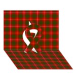 Bruce Tartan Ribbon 3D Greeting Card (7x5)