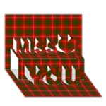 Bruce Tartan Miss You 3D Greeting Card (7x5)