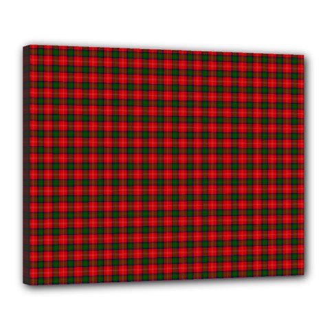 Chisholm Tartan Canvas 20  x 16  (Stretched) from ArtsNow.com