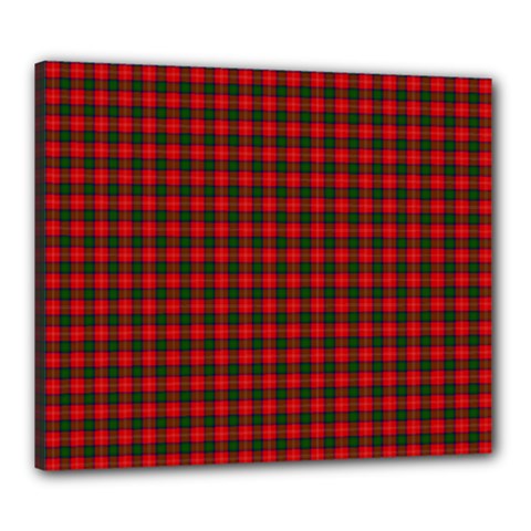 Chisholm Tartan Canvas 24  x 20  (Stretched) from ArtsNow.com
