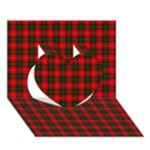 Chisholm Tartan Heart 3D Greeting Card (7x5)