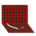 Chisholm Tartan Heart Bottom 3D Greeting Card (7x5)