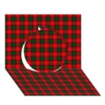 Chisholm Tartan Circle 3D Greeting Card (7x5)