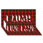 Chisholm Tartan Laugh Live Love 3D Greeting Card (8x4)
